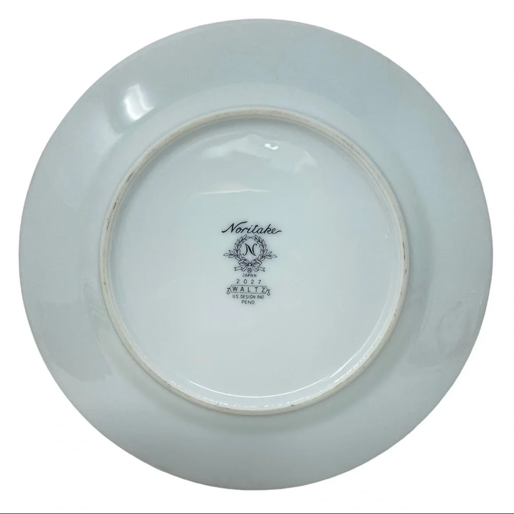 NORITAKE China WALTZ 2027 Pattern Set of four Saucers.